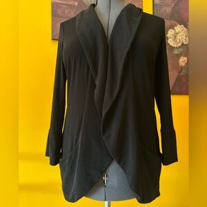 Joseph Ribkoff Black Draped Blazer